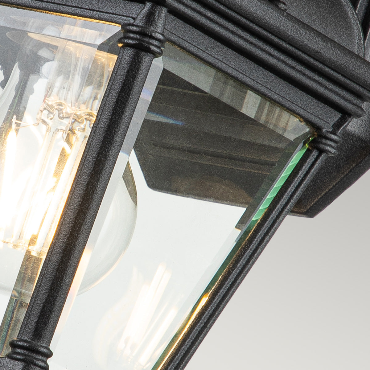 Bayview Small/Medium/Large Wall Lantern - Black Finish Outdoor Lighting for Porch, Patio & Garden Decor