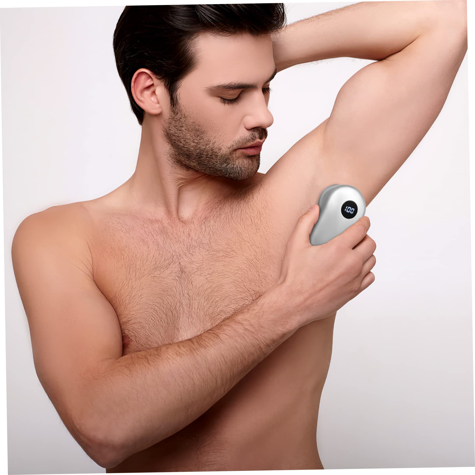 IPetBoom Electric Shaver for Men - Rechargeable Body & Beard Trimmer, Portable Mini Shaver with ABS Silver Coating - Perfect for Travel, Gym & Home Grooming