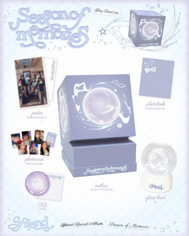 GFRIEND Special Album 'Season of Memories' (Glass Bead Version) - K-Pop Collectible CD for Fans, Perfect for Gift Giving and Music Collections