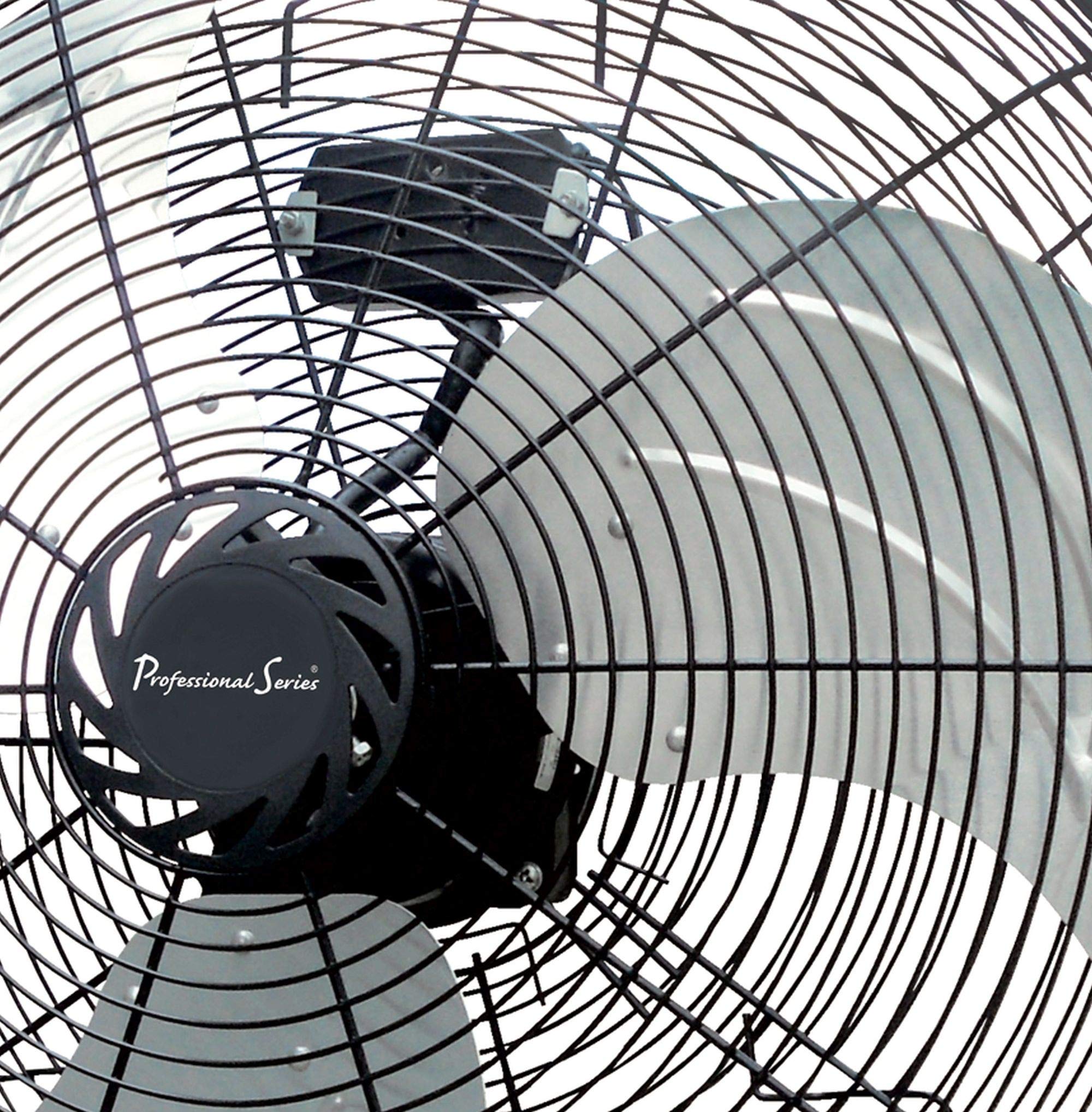 Continental PS73519 18-Inch Black Floor Fan - High Velocity Cooling for Home, Office, and Outdoor Use