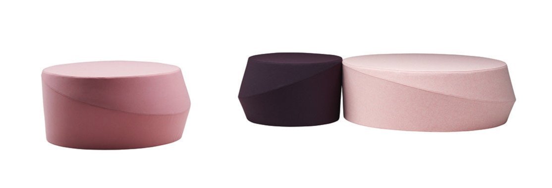 Giro Pouf by Casamania - Modern Round Ottoman Stool for Living Room, Bedroom & Office - Versatile Footrest, Extra Seating & Home Decor Accent