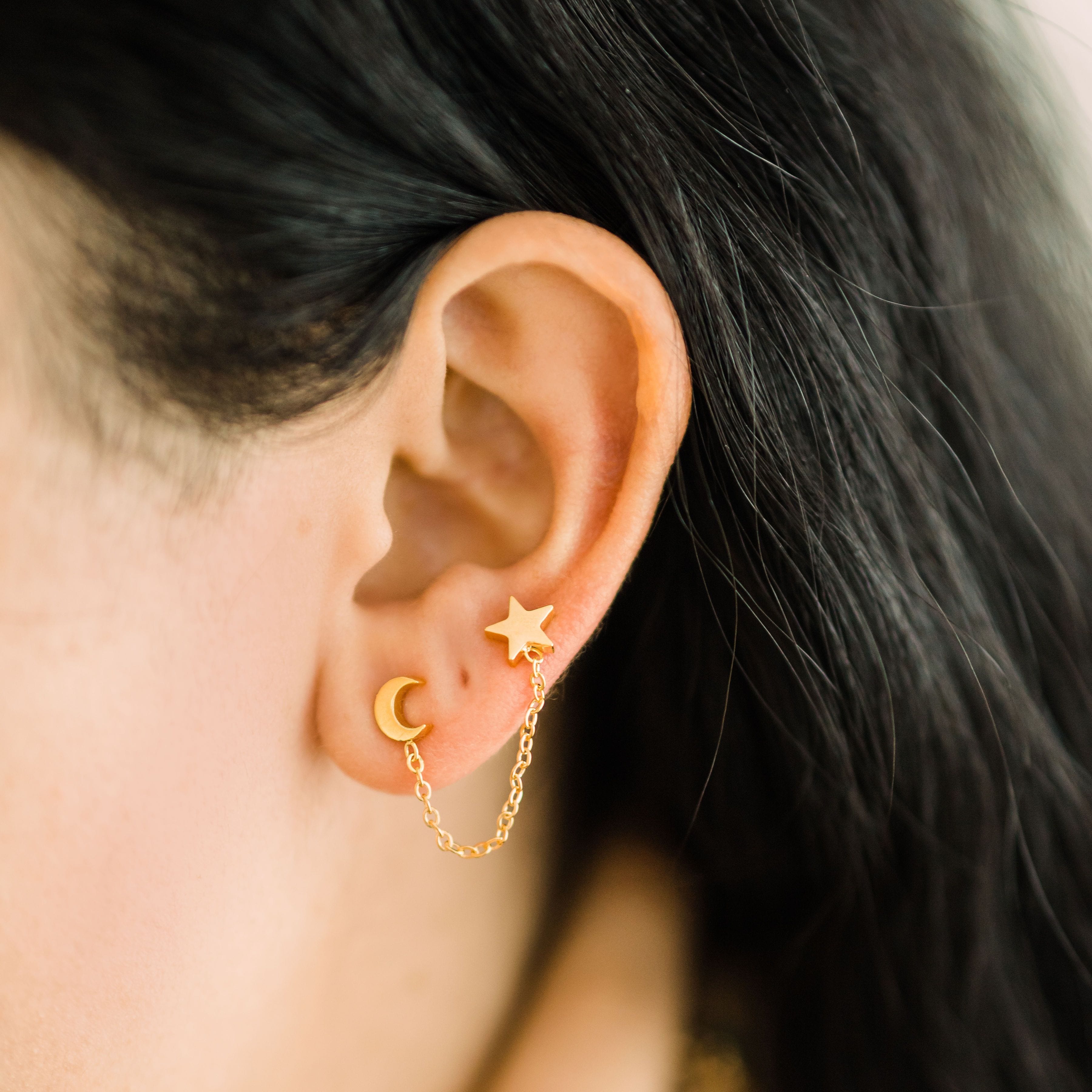 Stylish Galaxy Chain Earrings for Women - Trendy Dainty Starry Sky Jewelry - Perfect for Parties, Date Nights & Everyday Wear