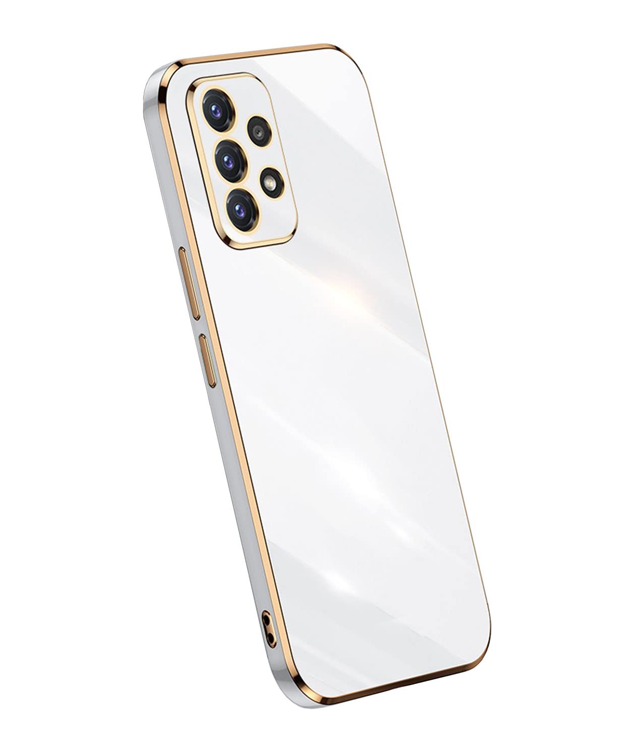 Samsung Galaxy A32 5G Case - Cute Shockproof TPU Silicone Cover with Full Camera Protection & Electroplated Bumper Edge | Perfect for Everyday Use, Work & Travel | Compatible with 6.5