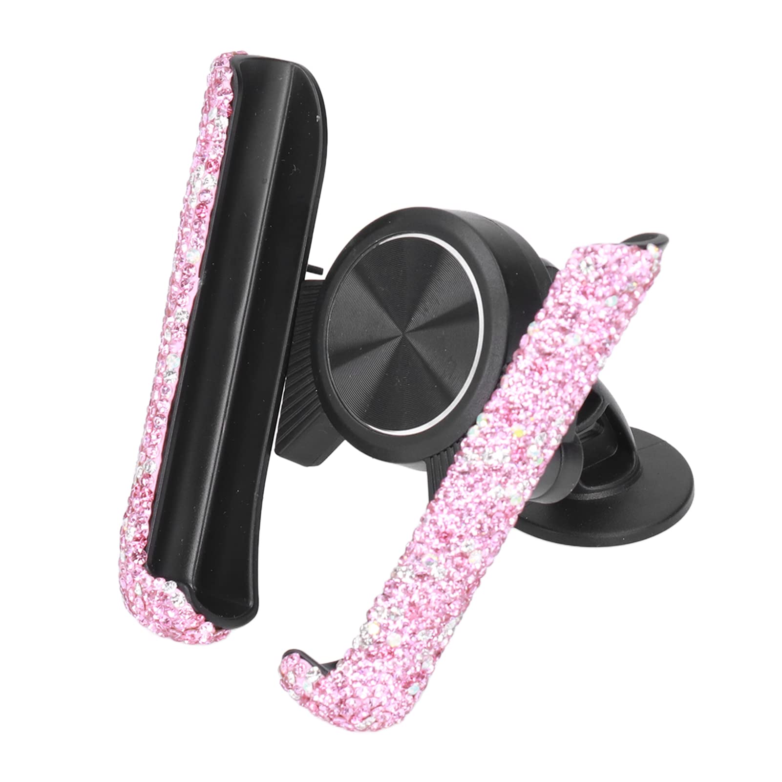 OKAT Bling Car Phone Holder - Rhinestone Adjustable Auto Cell Phone Mount for Women & Girls, Secure Grip for Safe Driving, Perfect for Car Decoration & Daily Commute (Pink)