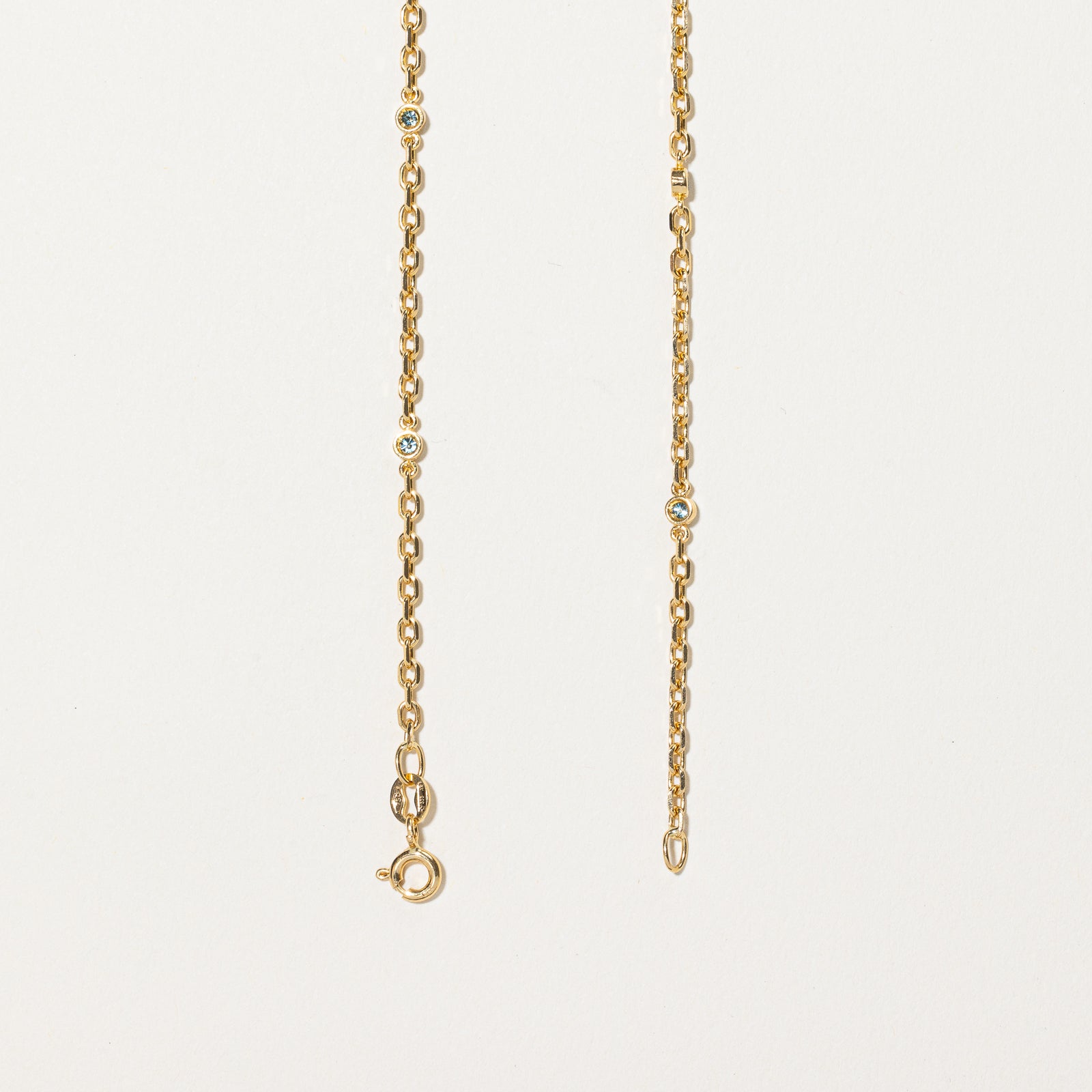 22.50ctw Citrine & Blue Diamond Necklace - 0.55ctw Gemstone Jewelry - 17 Inch Gold Plated Chain - Perfect for Weddings, Parties & Special Occasions