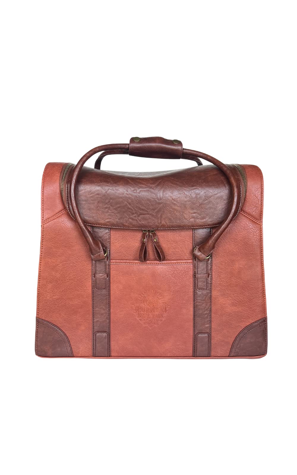 Premium Bourbon Whiskey Travel Bag - Durable Leather Whiskey Carrier for Bourbon Lovers - Perfect for Travel, Camping & Gifting