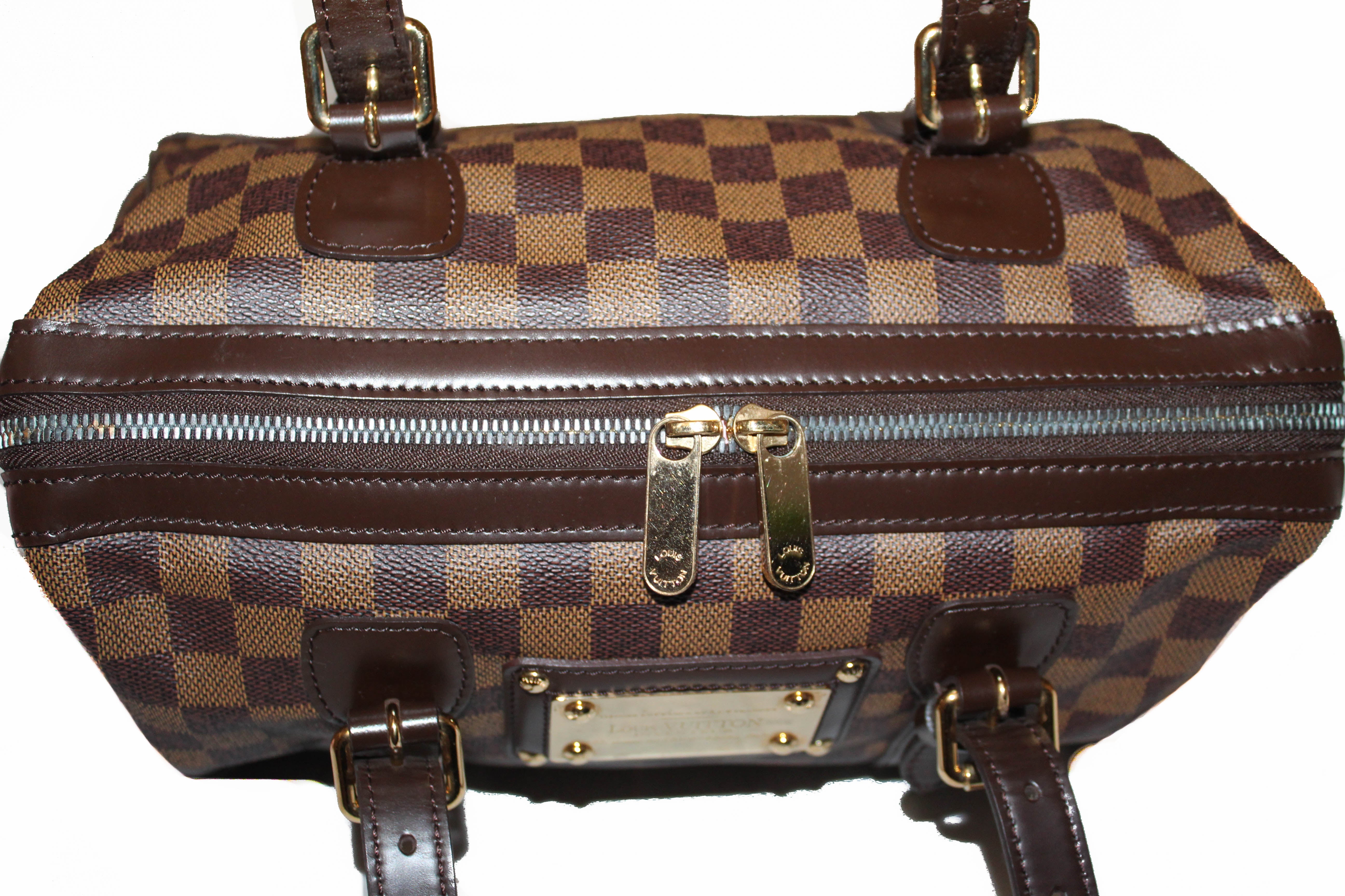 Authentic Louis Vuitton Damier Ebene Berkeley Handbag for Women - Luxury Designer Shoulder Bag & Crossbody Purse - Perfect for Work, Travel & Evening Events