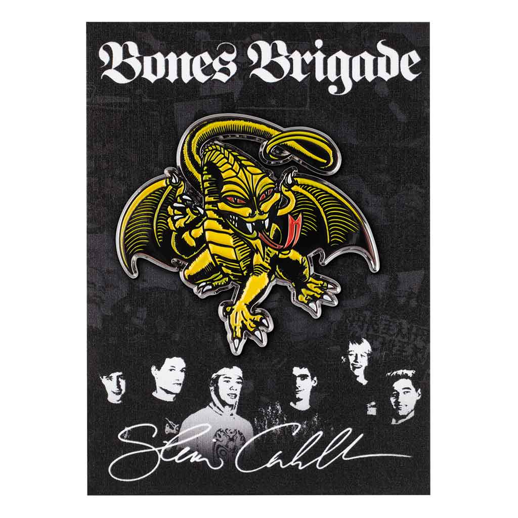 Bones Brigade Caballero Lapel Pin - Vintage Skateboarding Enamel Badge - Collectible Punk Rock Accessory for Jackets, Hats & Backpacks - Perfect for Skate Fans & Streetwear Fashion