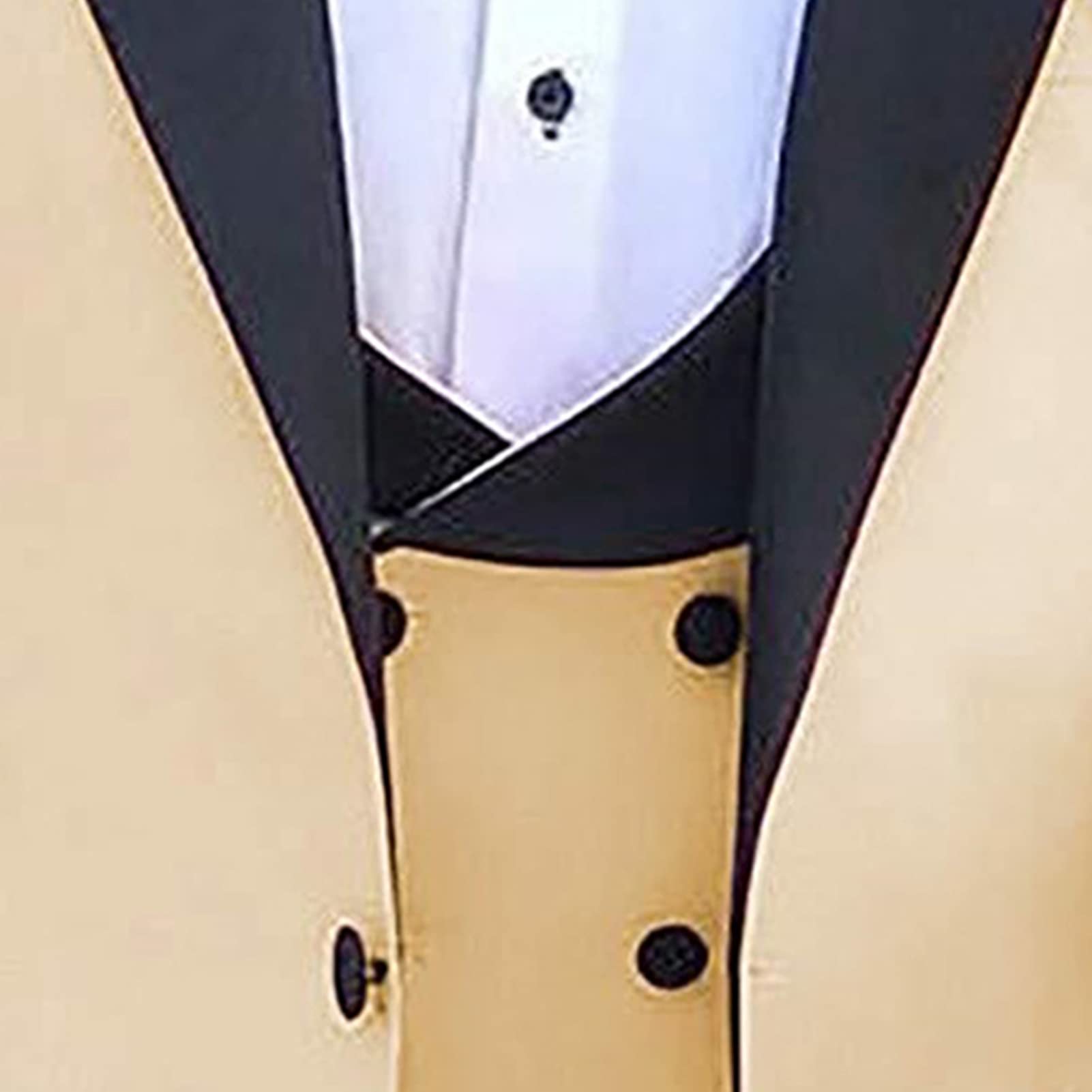 Men's 3-Piece Tuxedo Suit for Wedding, Prom & Dinner - Plus Size Business Casual Blazer with One Button - Perfect for Formal Events, Evening Parties & Special Occasions