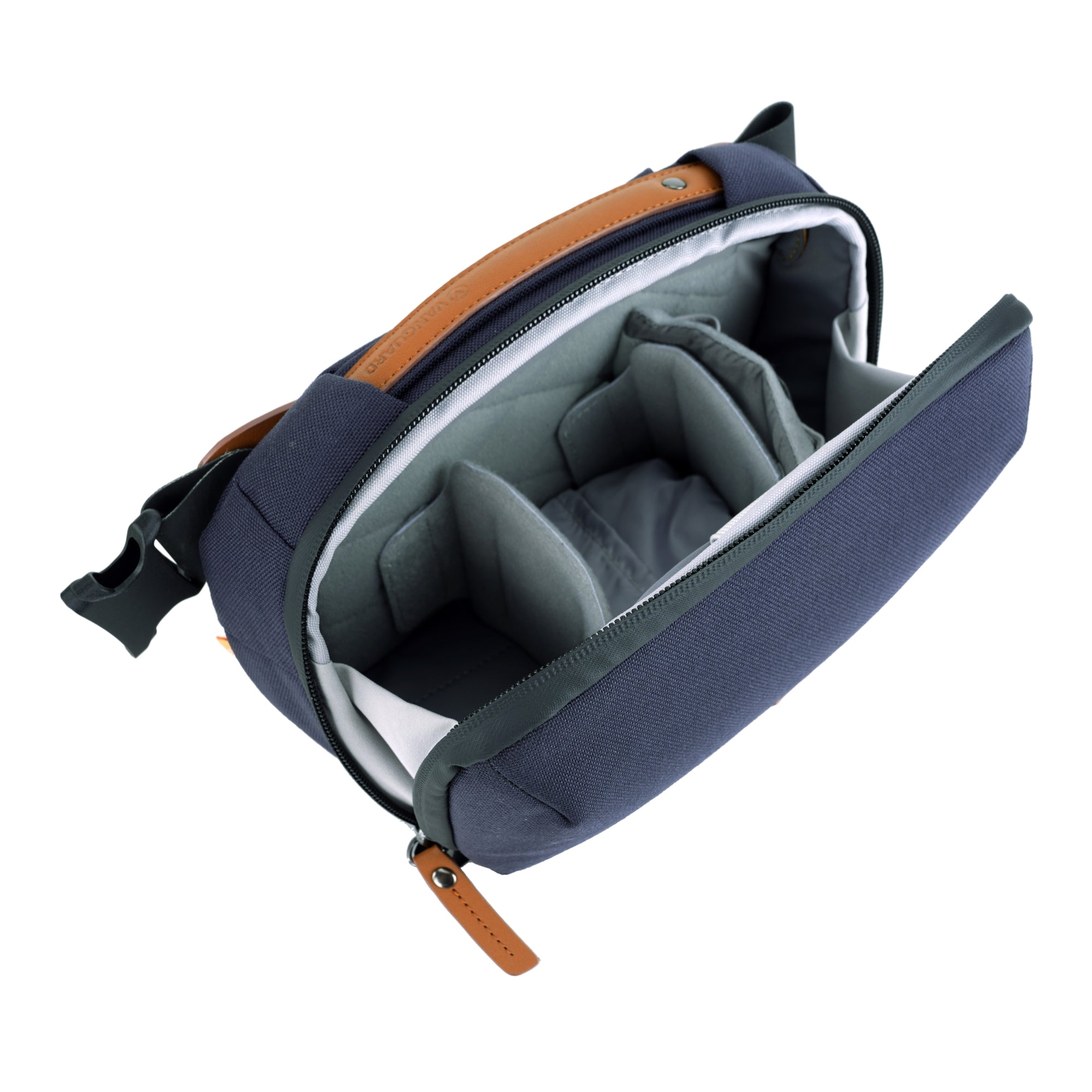 VEO City CB24 NV Crossbody Camera Bag for Women & Men - Waterproof & Anti-Theft Travel Shoulder Bag - Navy Blue - Perfect for Travel, Hiking, and Everyday Use