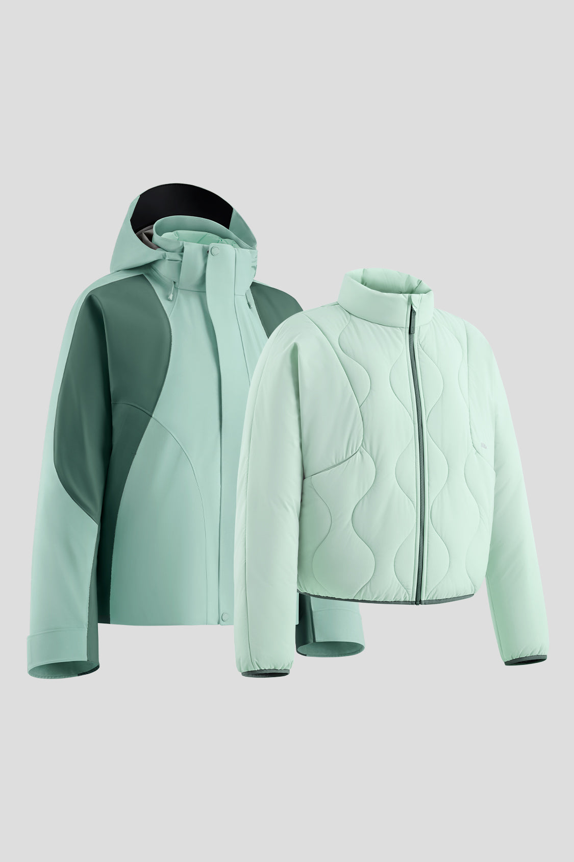ModuWarm Women's Detachable Hood Jacket - Lightweight Waterproof Windbreaker for Outdoor Hiking, Camping & Travel
