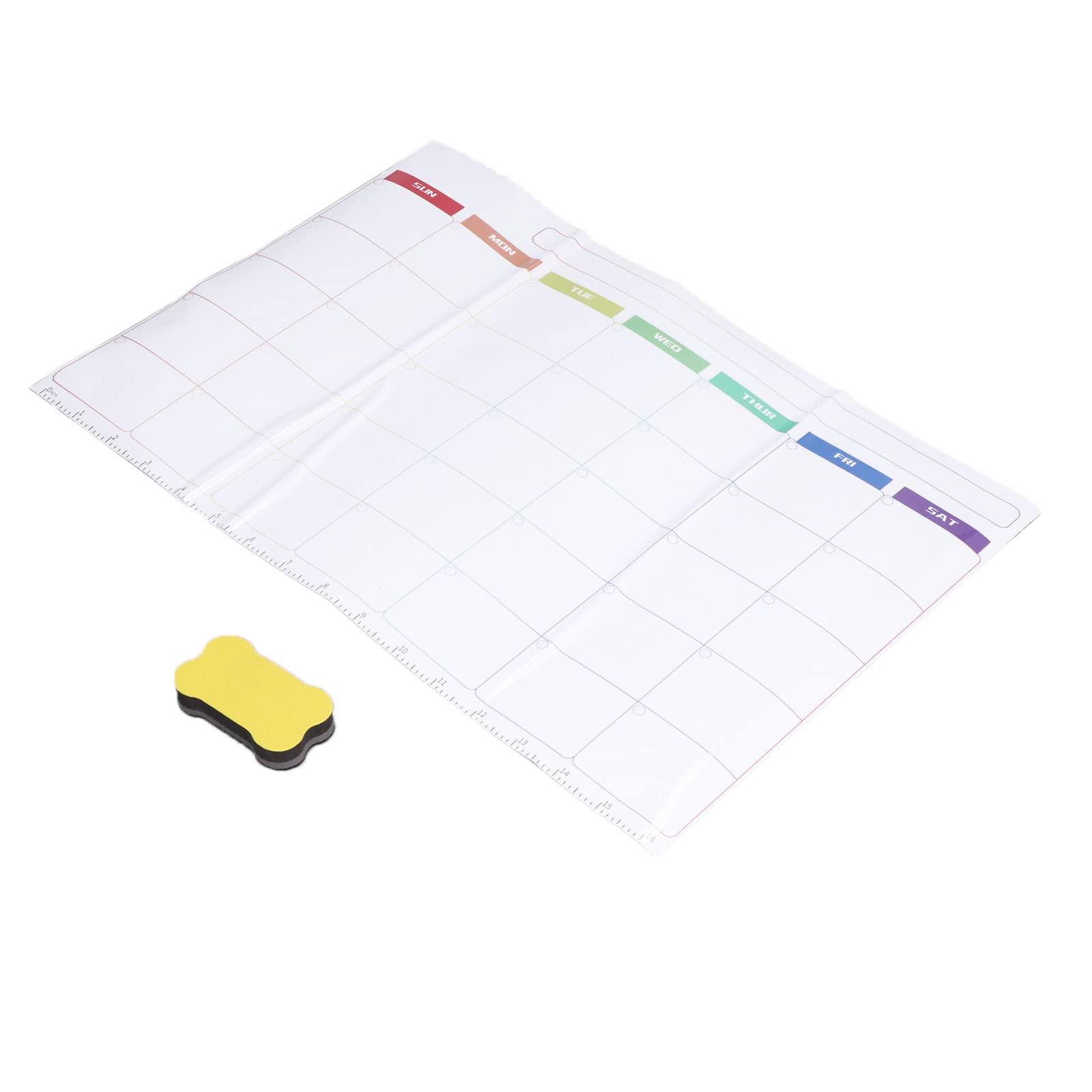 Small Magnetic Whiteboard for Refrigerator - Lightweight Fridge Calendar with Ample Writing Space | Perfect for Kitchen Organization, Grocery Lists & Family Reminders