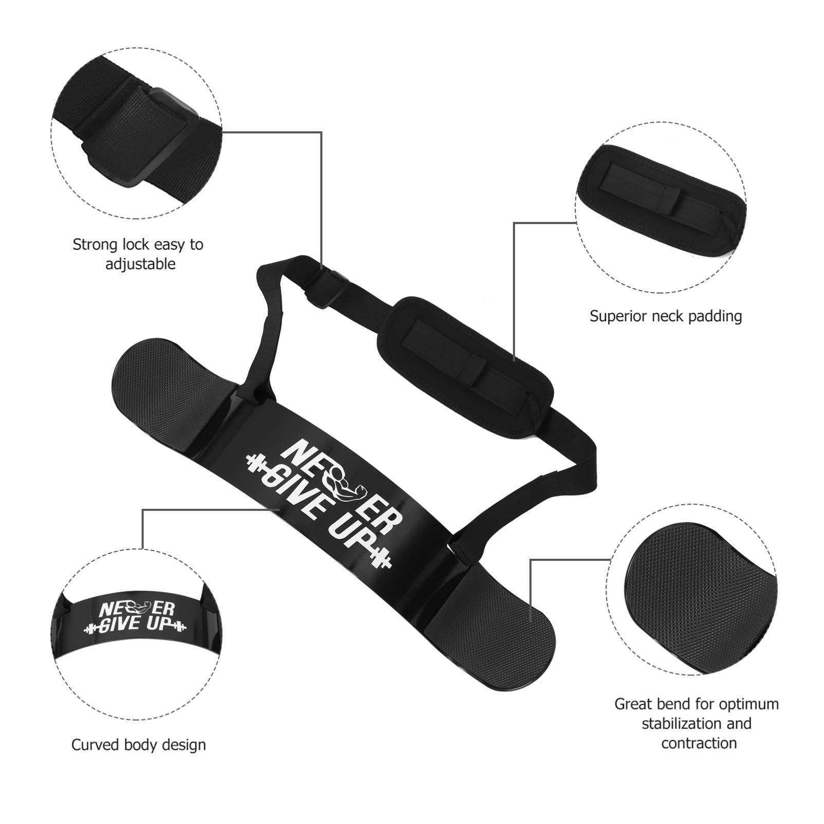 VOSAREA Heavy Duty Bicep Workout Board - Gym & Home Fitness Tool for Men