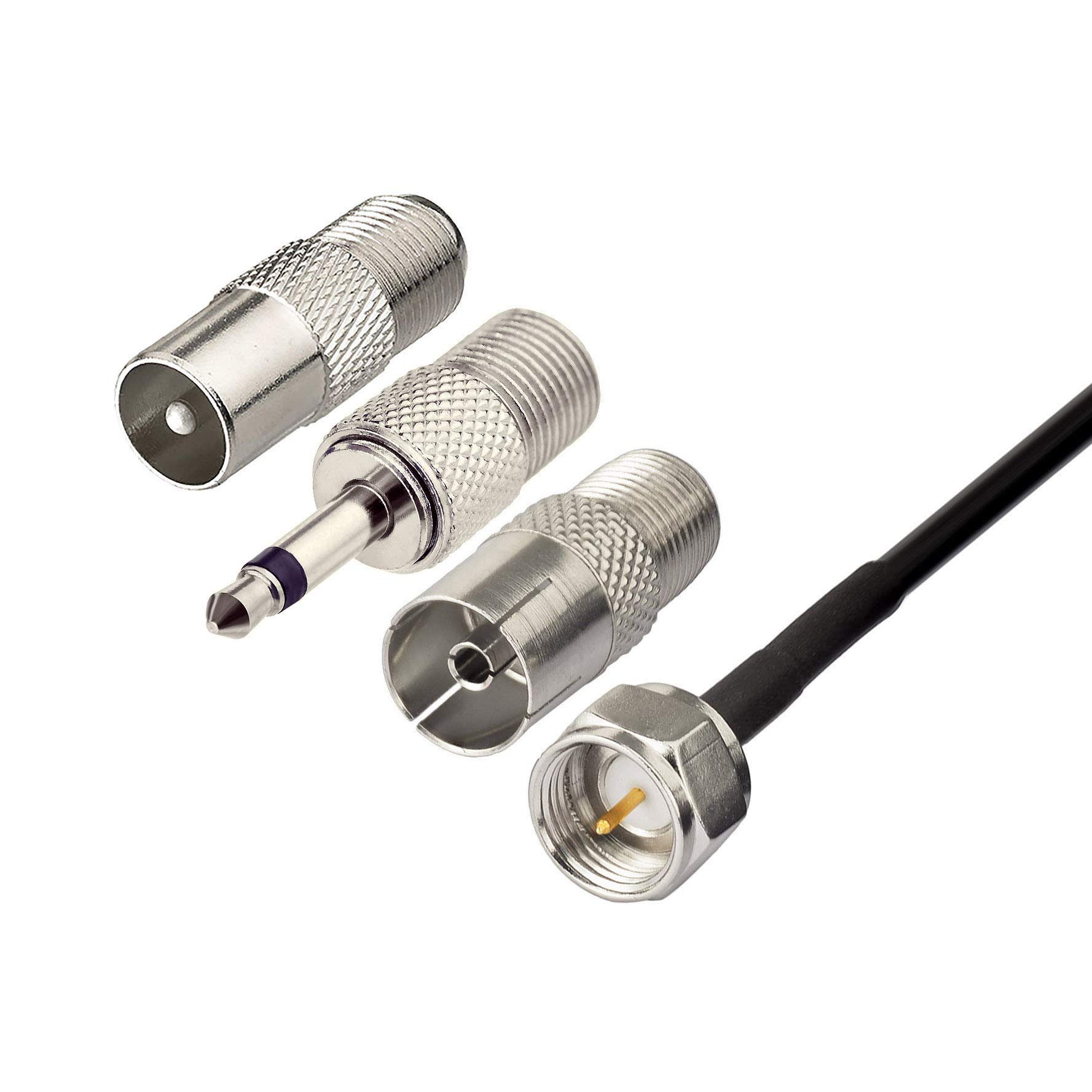Bingfu FM Radio Dipole Antenna for Stereo Receiver - Compatible with Pioneer, Onkyo, Yamaha, Marantz & Bose Wave Music System - Indoor FM Antenna for Home Theater, AV Audio Video & Stereo Receivers - Perfect for Clear Radio Reception in Living Rooms, Bedrooms & Home Offices