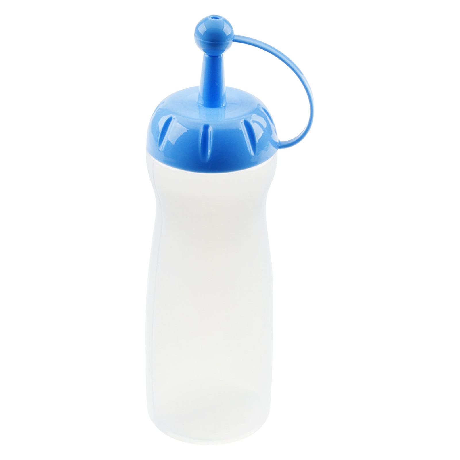 Leakproof Kitchen Squeeze Bottle for Honey & Sauces - Blue (Home & Restaurant Use)