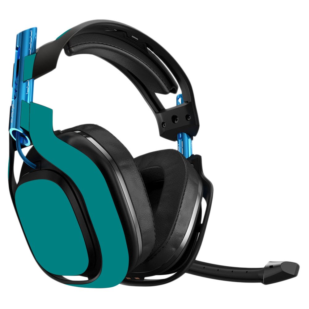 MightySkins Protective Vinyl Skin Cover for Astro A50 3rd Gen Gaming Headset - Solid Teal, Durable Decal Wrap, Easy to Apply & Remove - Made in USA | Perfect for Gaming, Streaming & Customizing Your Headset
