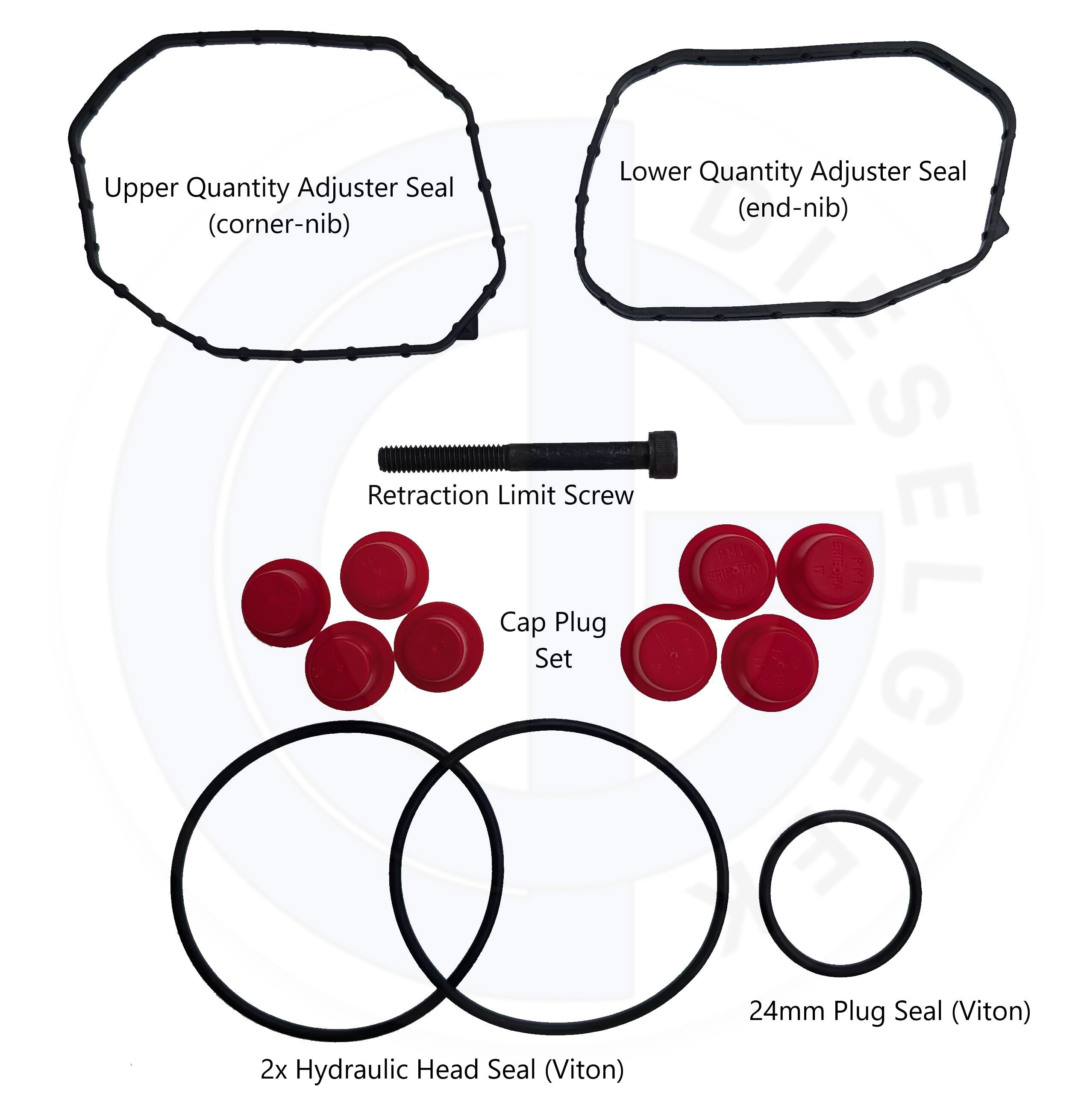 Premium TDI Injection Pump Seal Kit - High-Quality Replacement for VW, Audi Diesel Engines - Perfect for Engine Repair & Maintenance