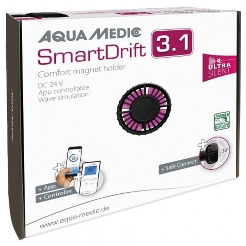 Aqua Medic SmartDrift WiFi Wave Pump - Adjustable Flow Water Circulation Pump for Saltwater & Reef Aquariums - Perfect for Coral Growth and Fish Tank Water Movement