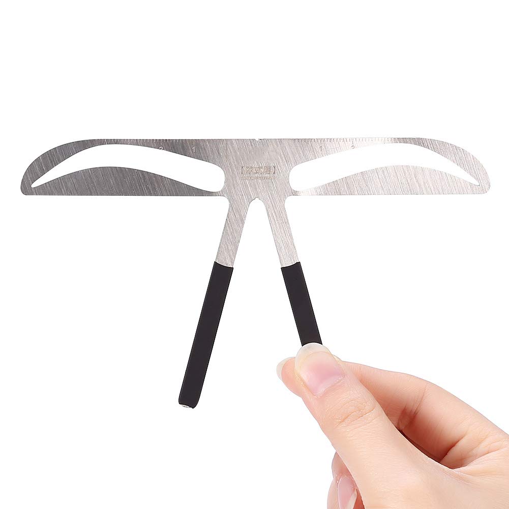 Eyebrow Stencil & Ruler - Precise Makeup Tool for Microblading & Eyebrow Shaping
