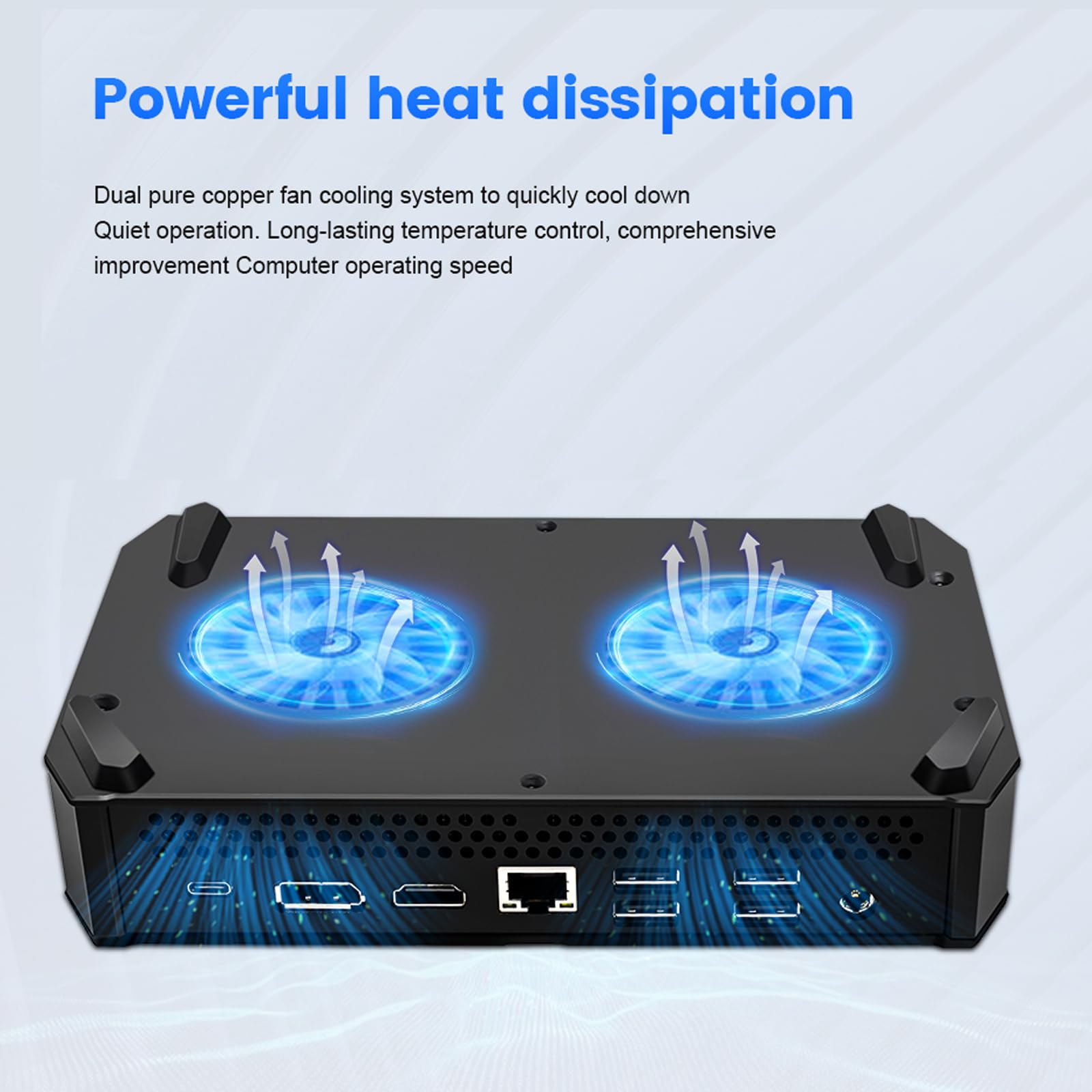 Tuofudun Mini PC Ryzen 7 5800H 8-Core Barebone System for Home Office