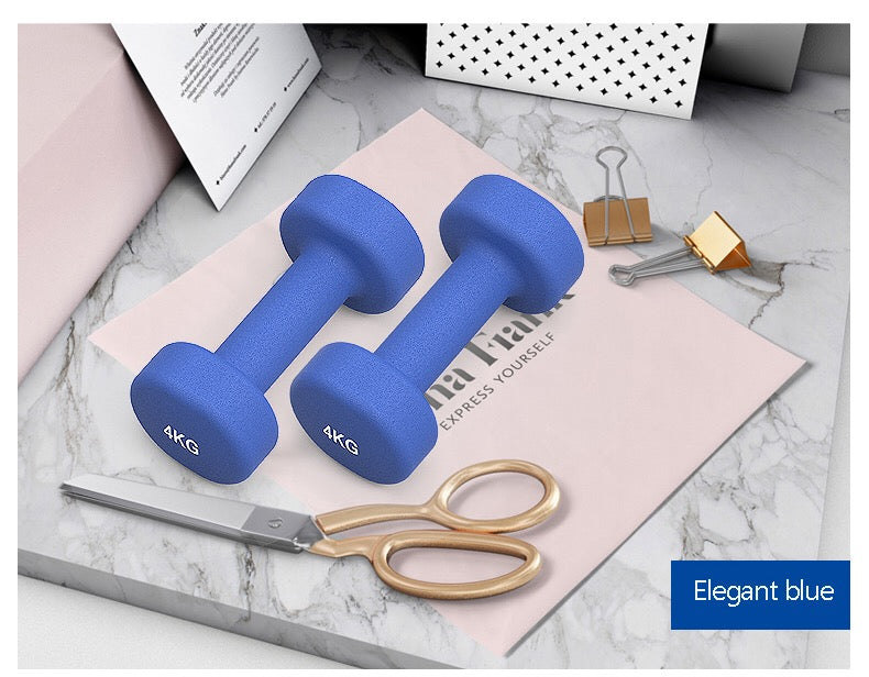 Premium Vinyl Coated Dumbbell Set - Home Gym Equipment for Strength Training, Weight Lifting & Fitness Workouts (Perfect for Home Exercise, CrossFit & Personal Training)