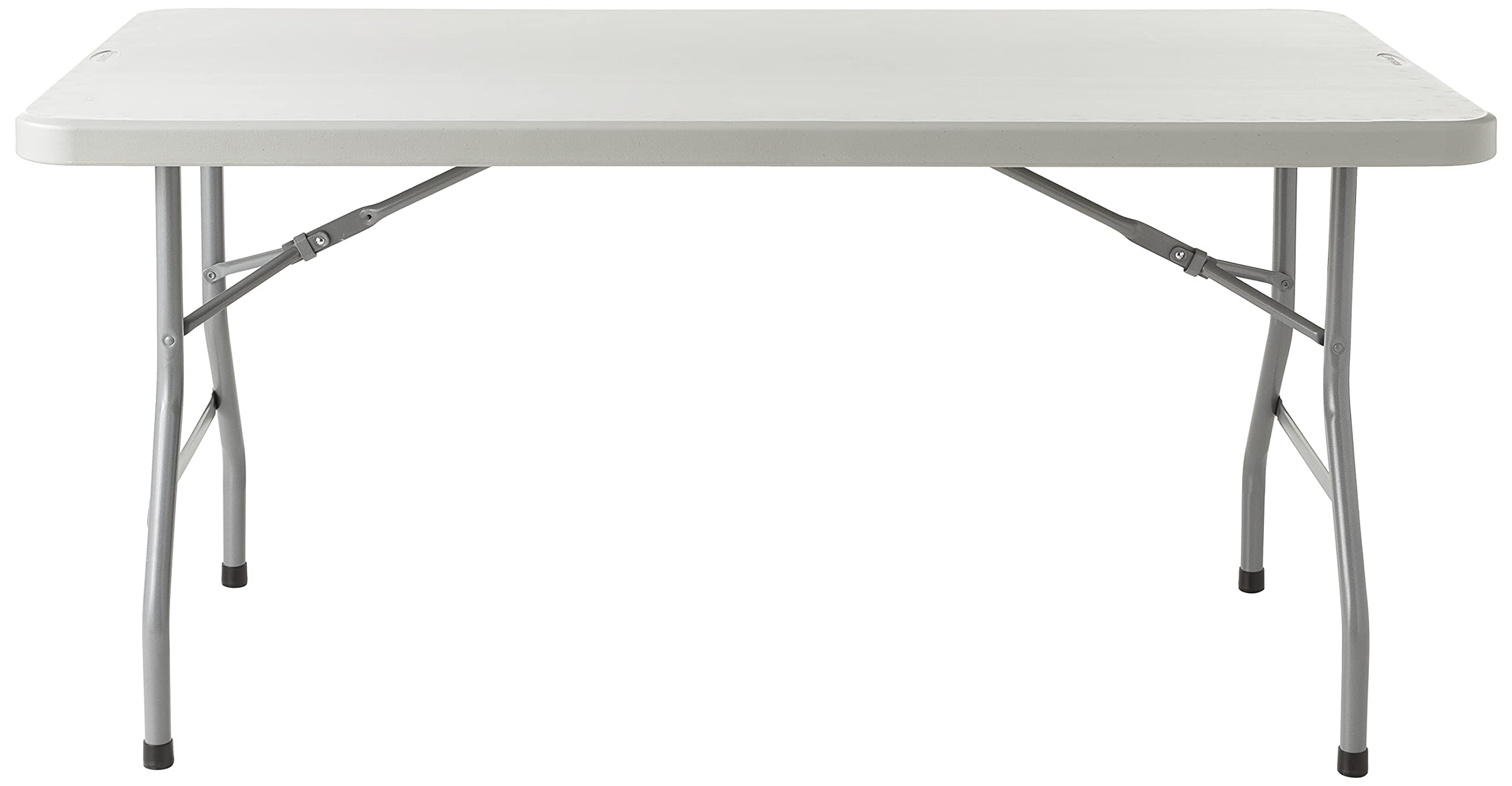Office Star 5-Foot Light Gray Resin Folding Table - Durable Multipurpose Rectangle Table for Indoor & Outdoor Use | Perfect for Parties, Picnics, Camping & Home Office