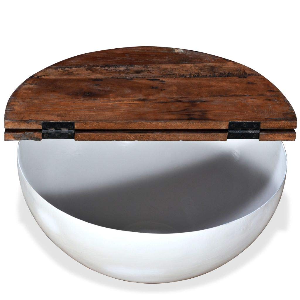 Modern Coffee Table & End Table Set - Round Bowl Shape Center Table & Side Table for Living Room, Home Office, Family Room Decor - Perfect for Entertaining & Relaxation