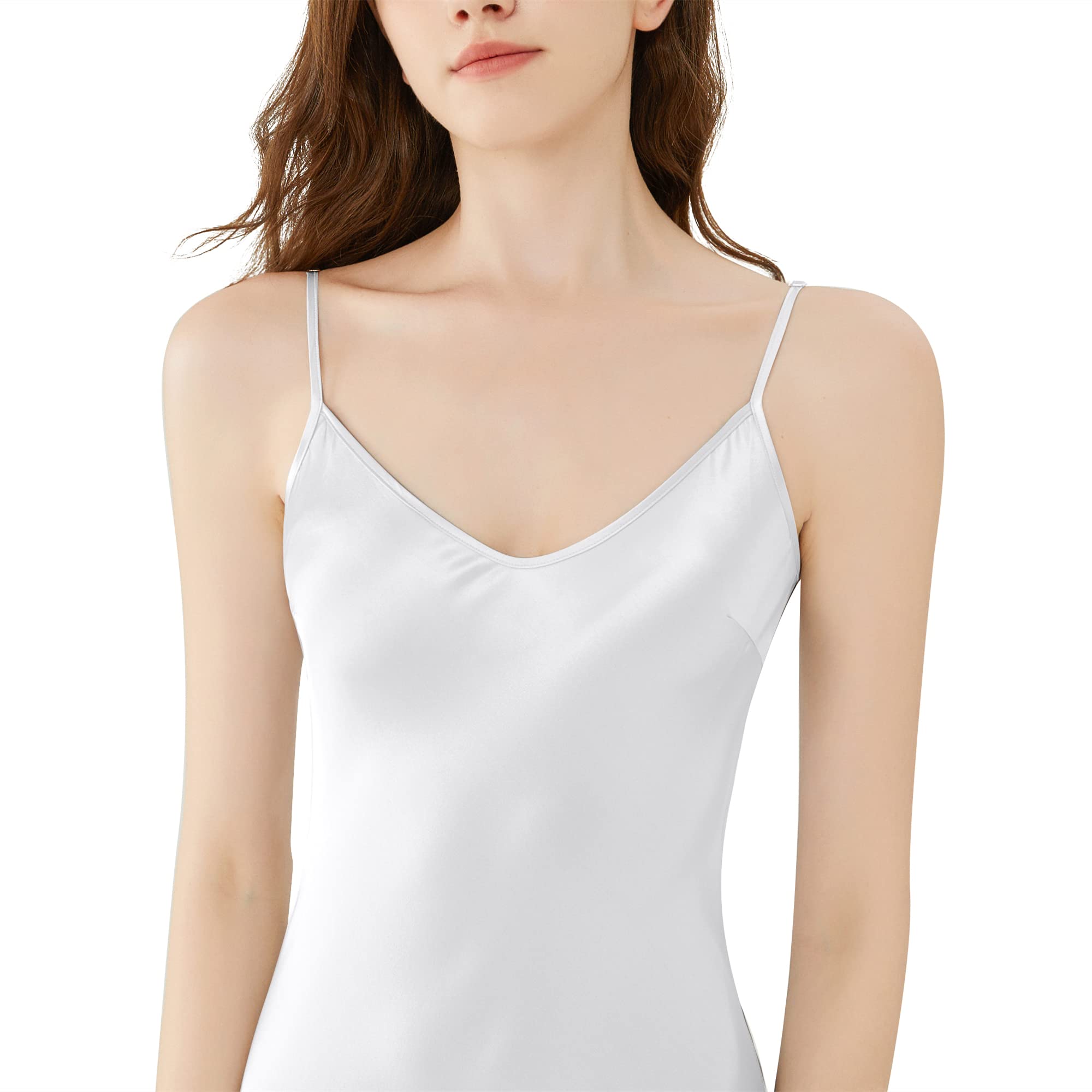 Orose Premium Low Cut Back Long Silk Nightgown for Women - Elegant Sleepwear & Loungewear for Comfortable Nights & Relaxing Evenings