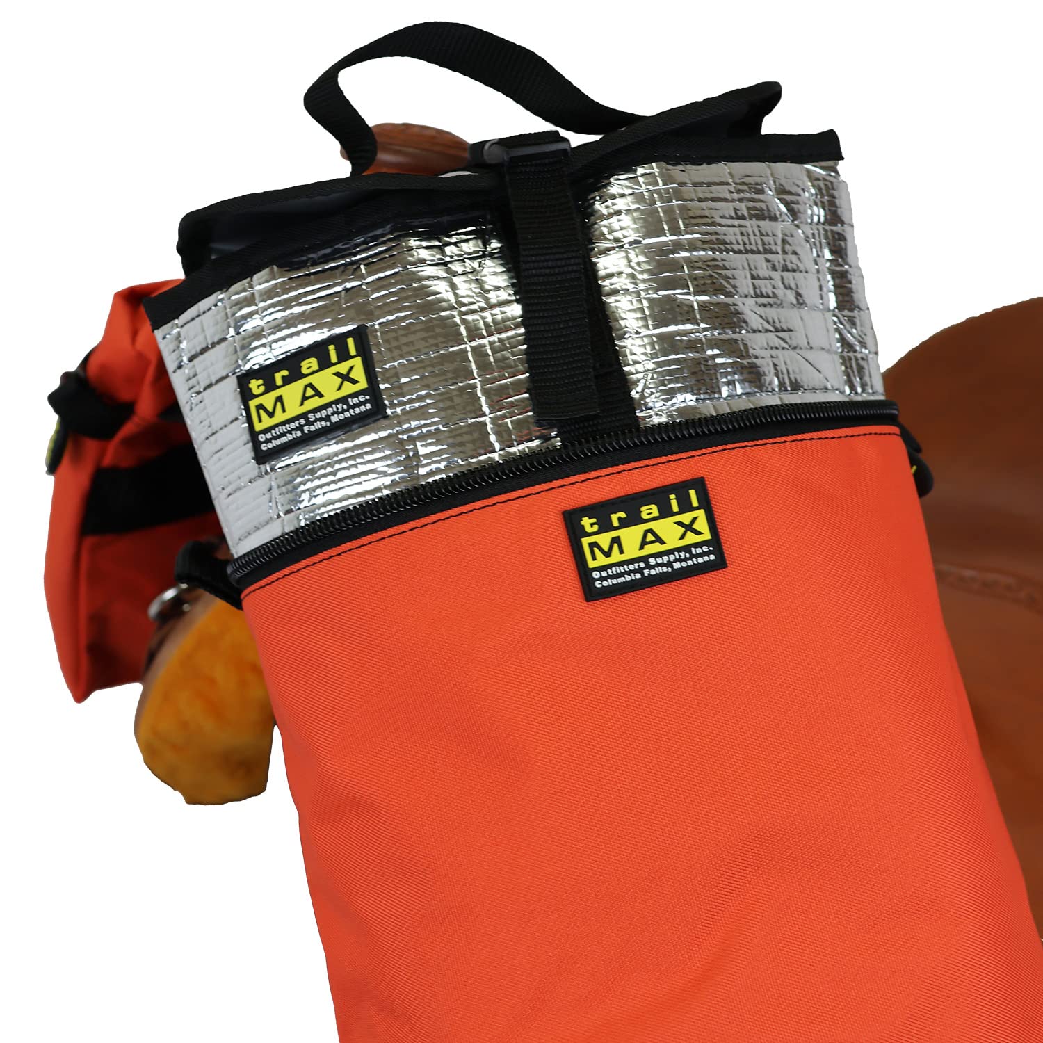 TrailMax Large Horn Saddle Bags for Horses - Durable 600D Polyester Western & Endurance Riding Saddlebags with Double Stitching - Perfect for Trail Riding, Camping & Long-Distance Horseback Adventures