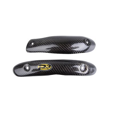 High-Performance P3 Carbon Fiber Head Pipe Heat Shield for Yamaha WR450F (2016-2018) - Durable Exhaust Protection for Off-Road & Motocross Riding