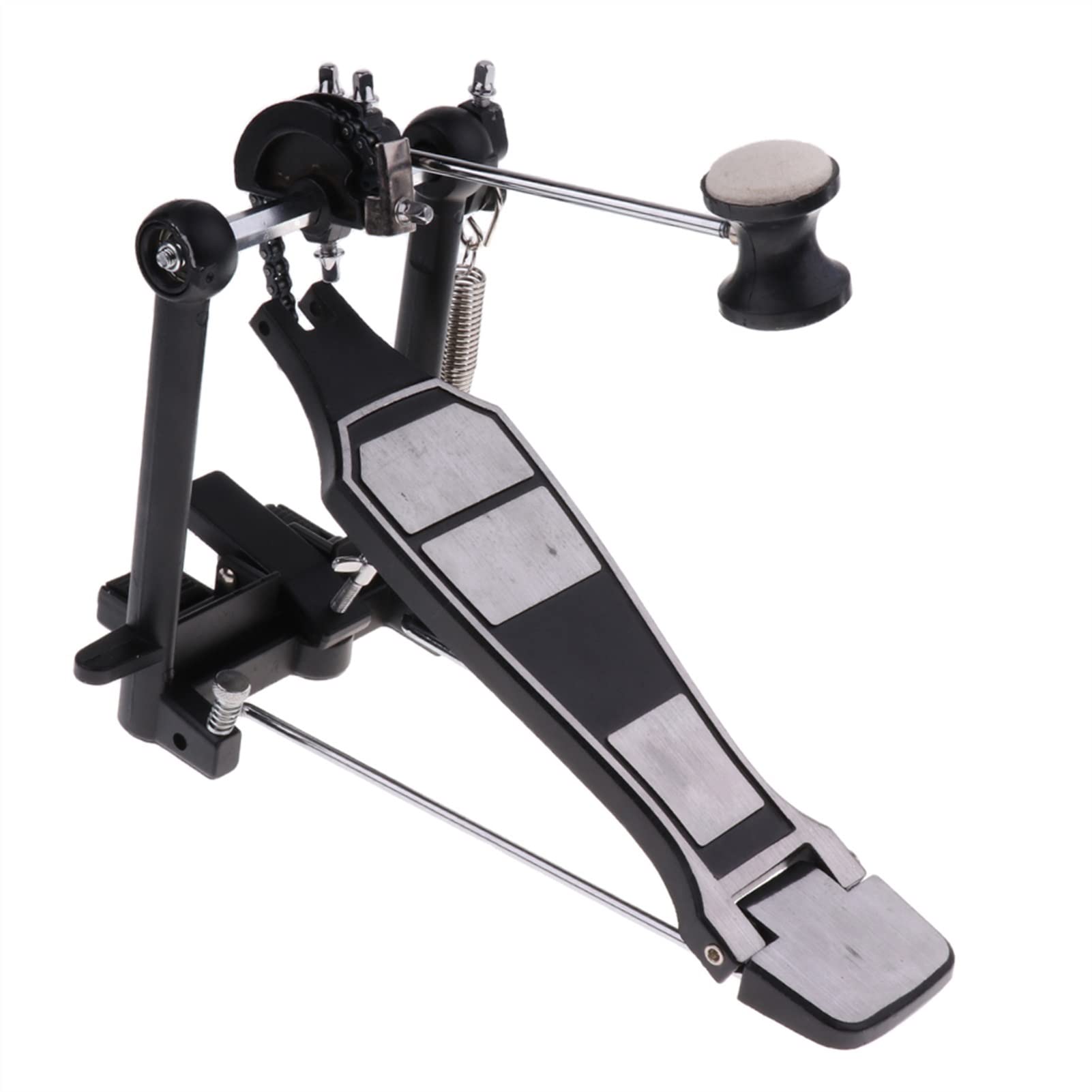 Heavy-Duty Single Chain Drive Drum Pedal with Beater - Professional Percussion Replacement Parts for Practice & Live Performances - Perfect for Drummers, Beginners & Music Studios