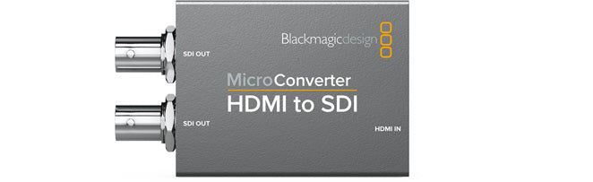 Blackmagic Design Micro Converter HDMI to SDI with Power Supply - Professional Video Converter for Live Streaming, Broadcast & Studio Production