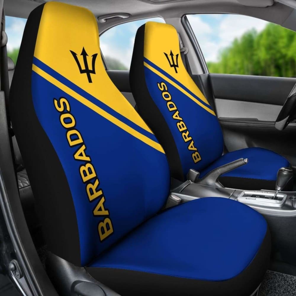 Premium Barbados Car Seat Covers - Curve Version 01 (221205) | Universal Fit for Cars, SUVs & Trucks | Waterproof & Comfortable for Daily Commute & Road Trips