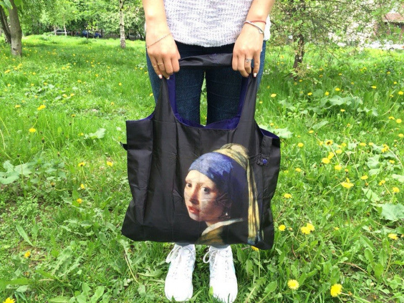 LOQI Tote Bag - MUSEUM Collection © Mauritshuis The Hague | Reusable Shopping Bag for Groceries, Beach & Daily Use