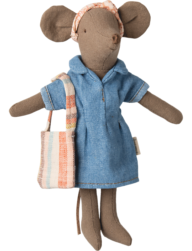 Stylish Maileg Denim Dress, Bag & Headband Set for Girls - Perfect for School, Parties & Photo Shoots