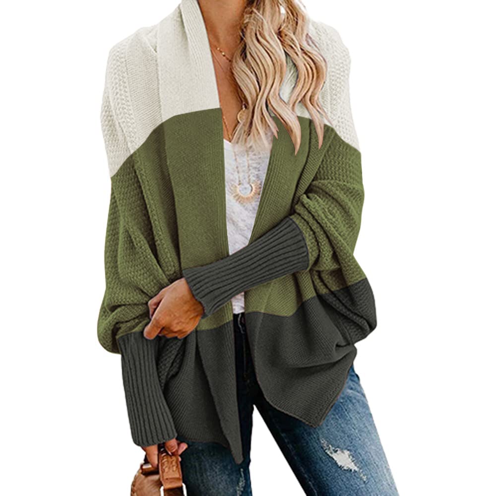 NIUBIA Women's Oversized Waffle Knit Cardigan - Long Sleeve Loose Knitted Kimono Wrap Sweater for Fall & Winter | Cozy Lounge Wear, Casual Outfits, Layering Essential