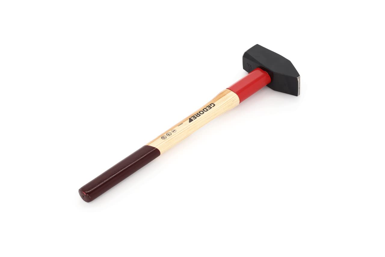 GEDORE 609 H-3 Sledge Hammer ROTBAND-Plus 3kg (6.6lbs) 600mm (23.6in) - Heavy Duty Forging & Demolition Tool for Construction, Metalwork & Blacksmithing