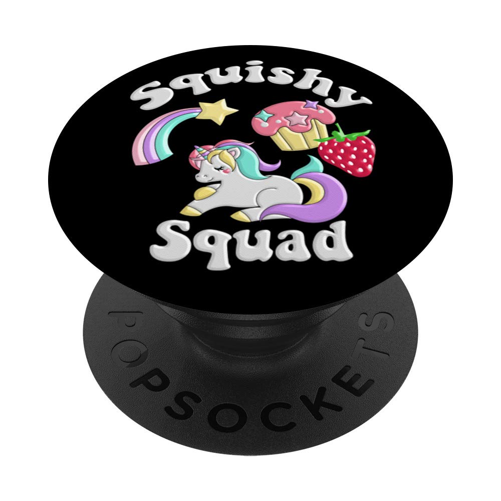 Squishy Squad Squishies PopSockets PopGrip - Swappable Phone Grip for iPhone, Samsung & Tablets | Cute Stress Relief Toy for Kids & Adults | Perfect for School, Office & Travel Accessories