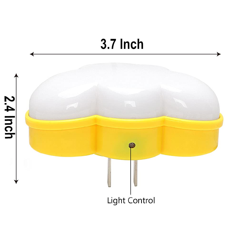 **AUSAYE Motion Sensor LED Night Light Plug-in Wall Lamp - Cute Cloud Shape Dream Lighting for Kids & Adults, Perfect for Bedroom, Bathroom, Toilet, Stairs, Kitchen & Hallway - Energy-Efficient Home Decor Nightlight**    *(Use Cases: Provides soft glow for midnight bathroom trips, safe hallway navigation, cozy bedroom ambiance, and kid-friendly nightlighting.)*