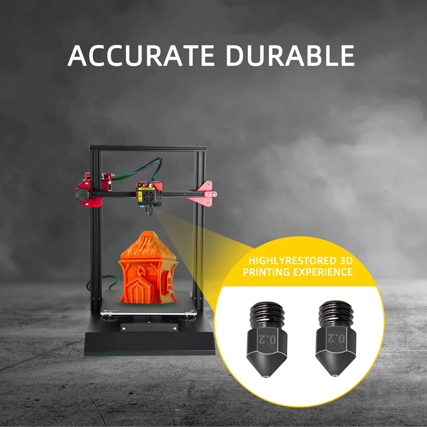 Aopin M6 1.75mm 3D Printer Nozzle - 0.2mm / 0.008