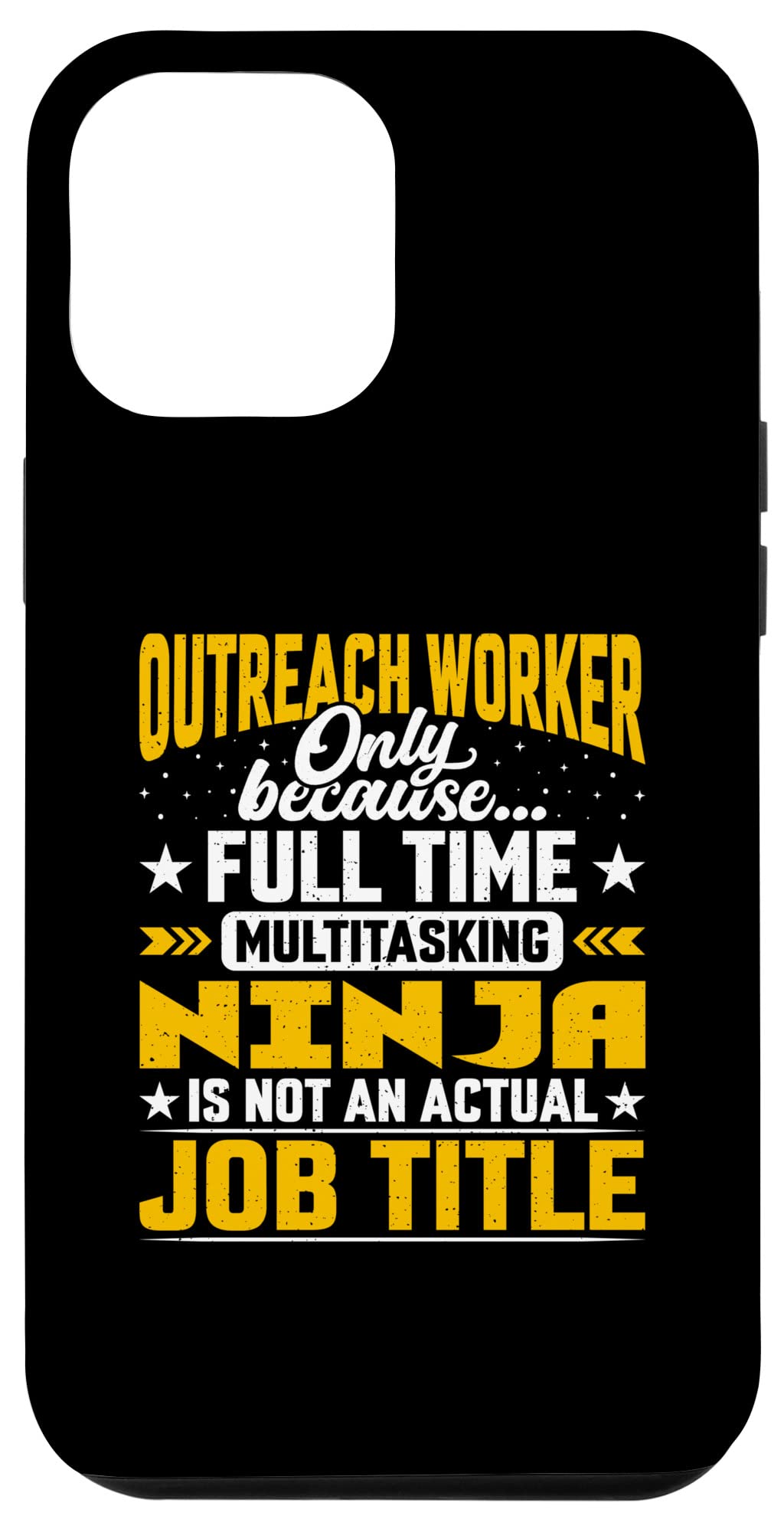iPhone 12 Pro Max Case - Funny Outreach Clerk Employee Design - Durable Protective Phone Cover for Work, Office & Daily Use