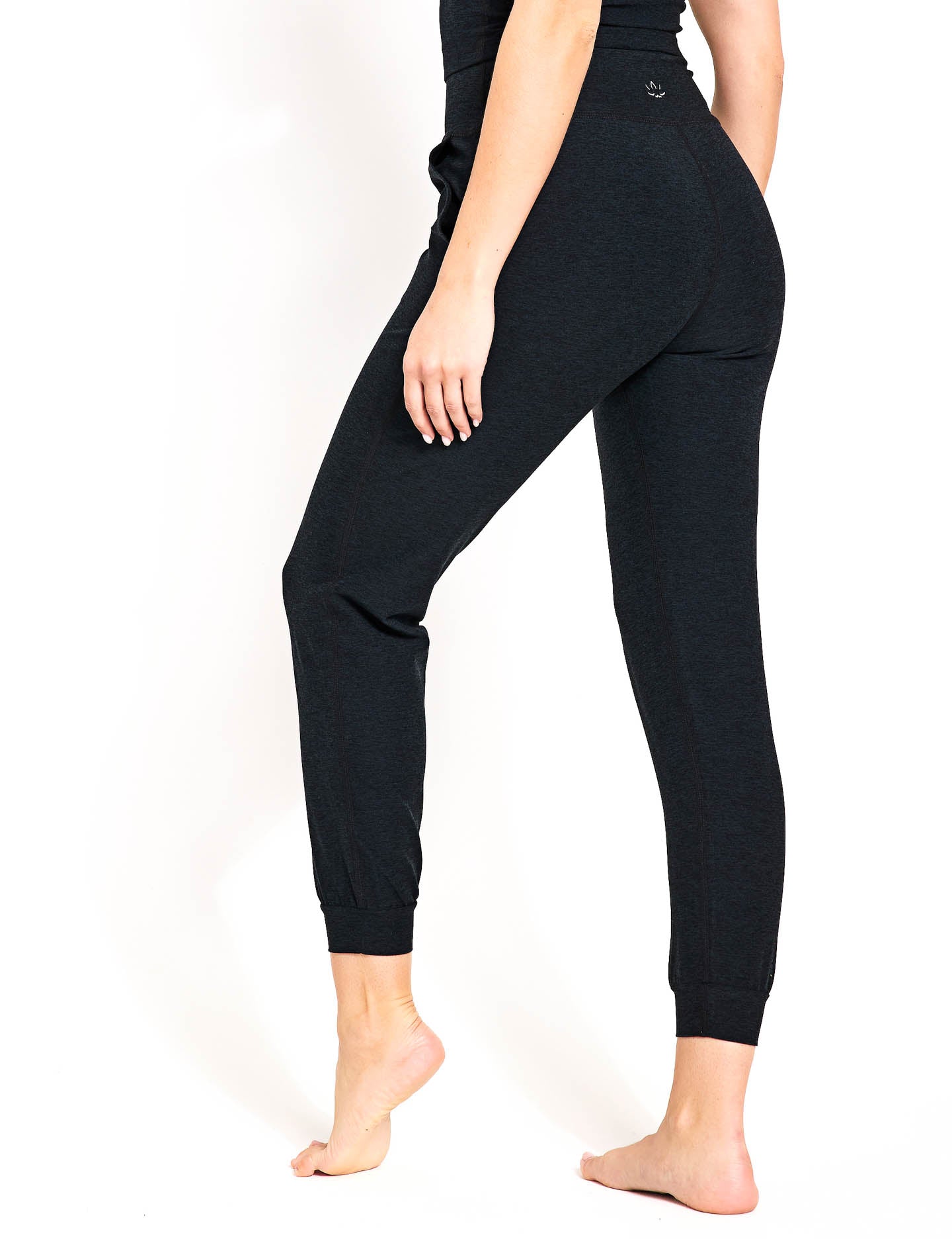 Spacedye Midi Jogger Pants - Darkest Night Color | Comfortable Women's Lounge & Yoga Pants for Casual Wear, Workout & Home Relaxation