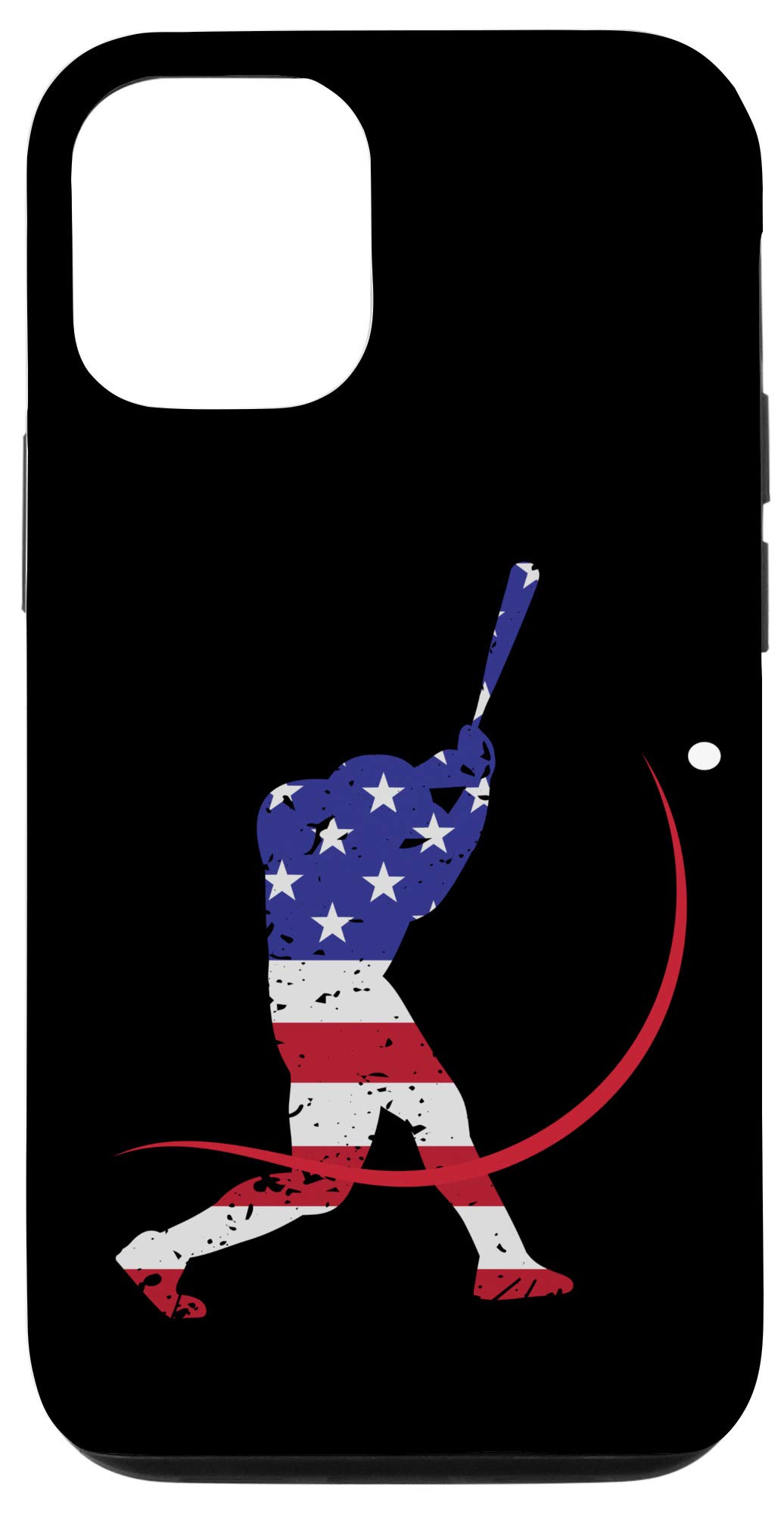 iPhone 12/12 Pro Case - American Flag Baseball Design - Perfect Gift for Baseball Players & Fans - Durable Protection for Daily Use & Sports Events