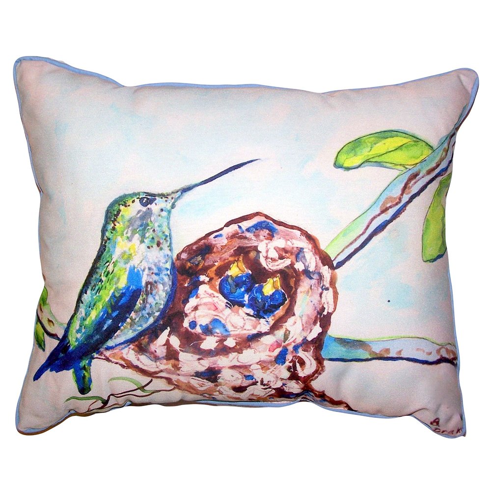 Betsy Drake ZP640 Decorative Throw Pillow 20x24 Inches - Multi Color Soft Cushion for Sofa, Bed, Living Room & Home Decor