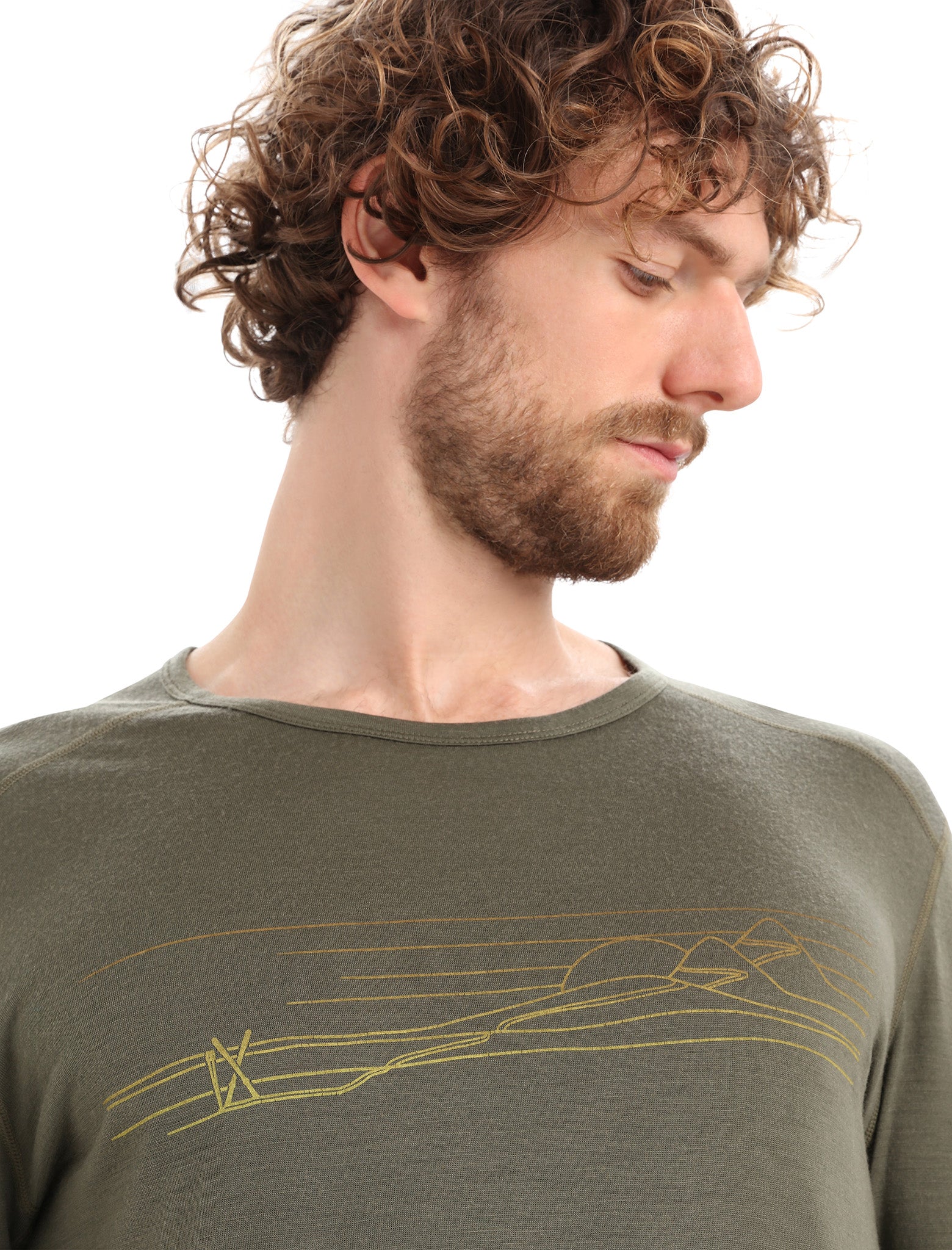 200 Oasis Men's Long Sleeve Crew Neck Baselayer Top - Moisture Wicking Thermal Underwear for Hiking, Running & Cold Weather Activities