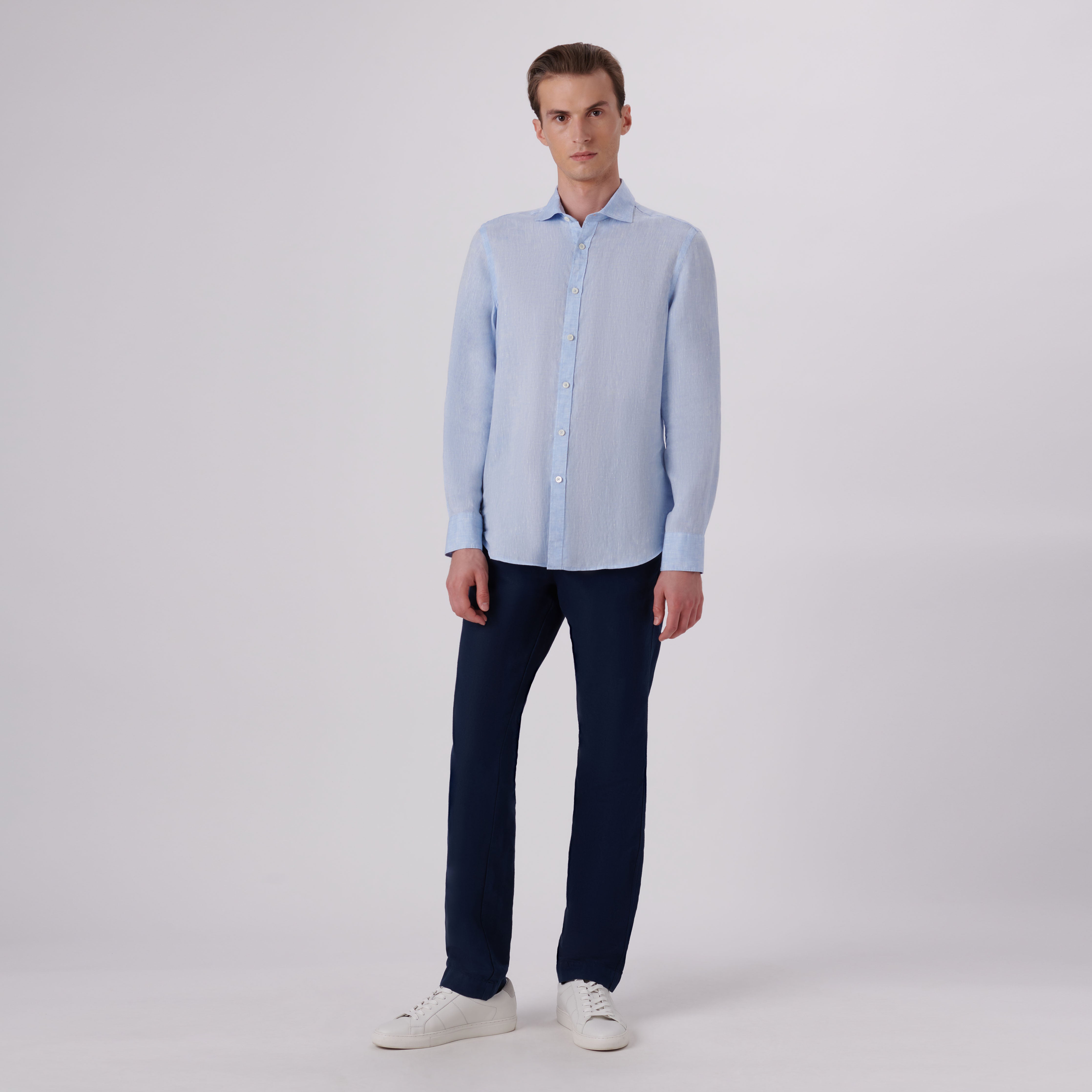 Premium Axel Solid Linen Shirt for Men - Breathable & Comfortable Summer Casual Wear - Perfect for Beach, Office & Outdoor Activities