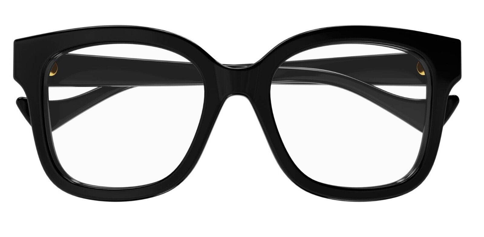 Gucci GG1258O 004 Black Rectangular Women's Eyeglasses - Stylish Designer Optical Frames for Women, Perfect for Work, Reading & Everyday Fashion