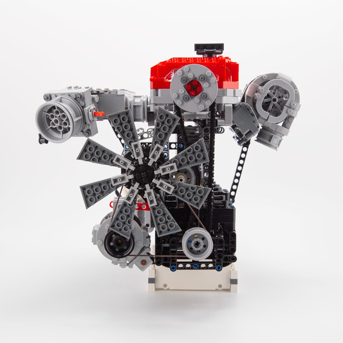 Kooteyybhyy Inline 6 Cylinder Engine Model Building Kit - 2013PCS Mini SOHC Turbocharged Engine Bricks with Working Mechanism, STEM Educational Toy for Adults | Perfect Gift for Car Enthusiasts & DIY Engine Builders (Great for Birthday, Office Display, and STEM Learning Projects)