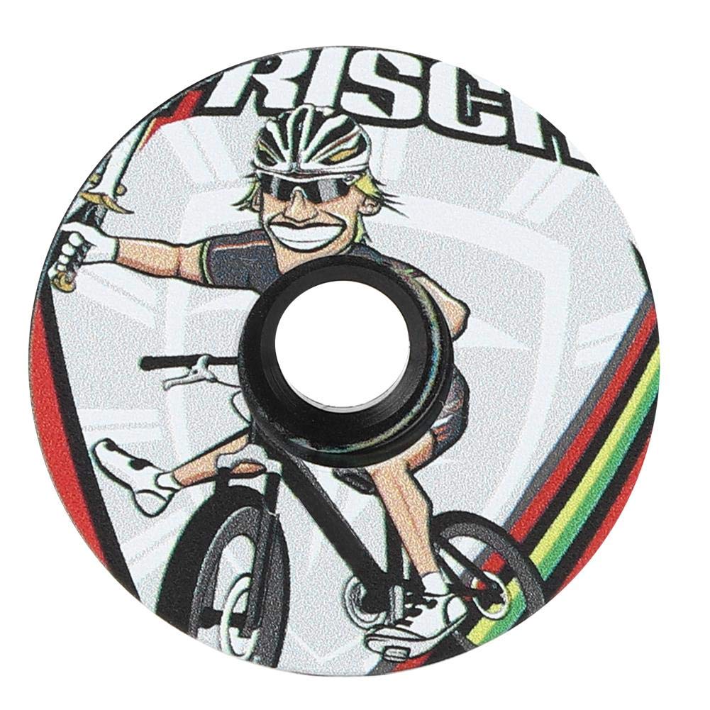 Naroote Aluminum Alloy Fixed Gear Bike Headset Cover - Durable Bicycle Headset Cap for Road & Mountain Bikes (Type B) - Perfect for Cycling Enthusiasts & Bike Maintenance