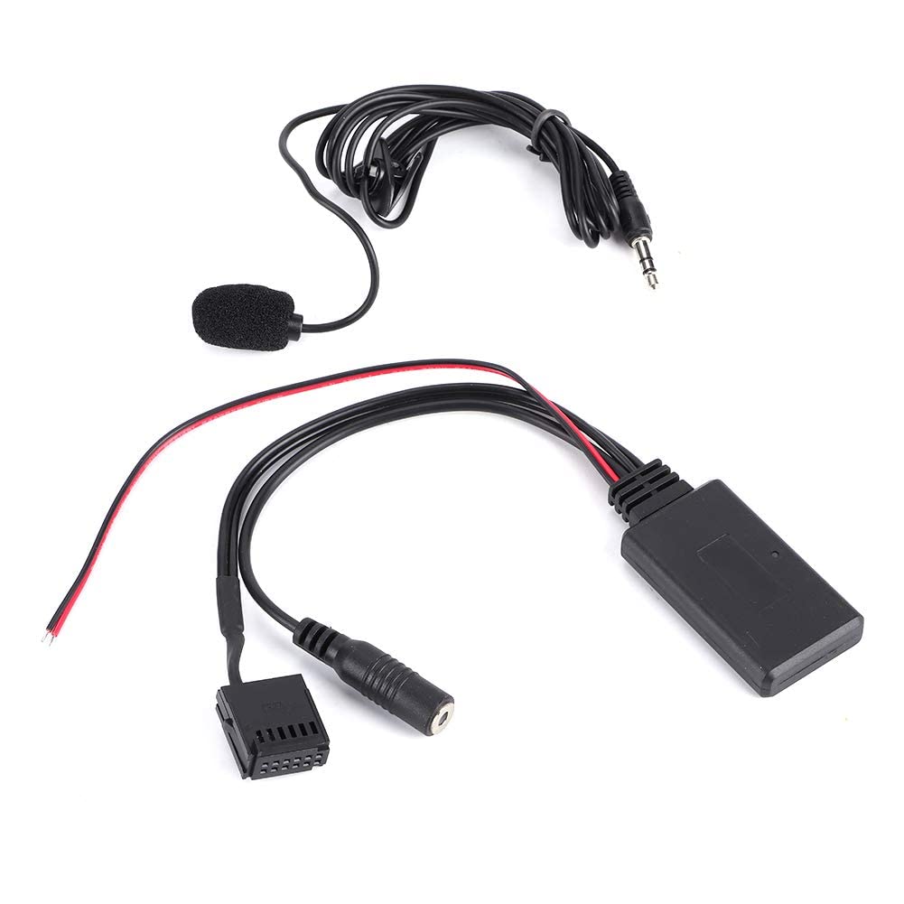 6000cd Bluetooth Car Adapter with Microphone - Wireless AUX-IN Module for Hands-Free Calling | Compatible with Ford Focus, Mondeo, Fiesta, Fusion & Transit | Perfect for Music Streaming & Safe Driving